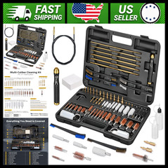 Universal Gun Cleaning Kit for Rifles, Shotguns and Pistols with Accessories