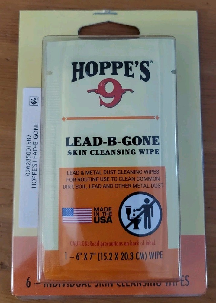 Hoppe’s Lead-B-Gone Skin Cleansing Wipes 6 Pack