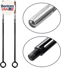 2 Set 9Mm Handgun Cleaning Kit Bronze Nylon Bore Brush with Nylon Cleaning Rod