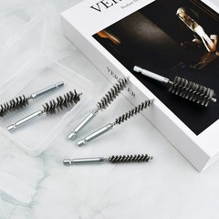 Durable Stainless Steel Bore Brush Set with 1/4″ Hex Shank – 6 Sizes Included