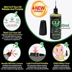 Multi-Purpose Gun Lubrication Spray & Needle with Cleaning Patches & Gloves