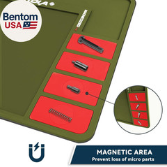 Gun Cleaning Mat, Pistol Maintenance Mat Anti-Slip Thick Rubber Rifle Handgun Cl