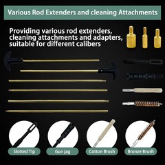 Universal Gun Cleaning Kit with Brass Rods Handgun Firearm Cleaner Tool