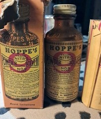 Vintage 1937 HOPPE’S No.9 Nitro Powder Solvent Oil With Manual Damaged Box Empty
