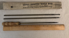 Vintage Marbles No 9728 Jointed Rifle Rod 28 Caliber and Up 36″ Brass w/Sleeve