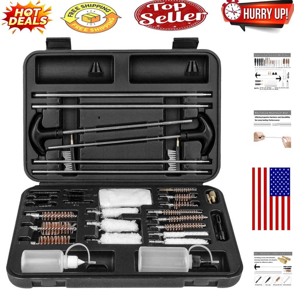 All-in-One Universal Gun Cleaning Kit with Carry Case