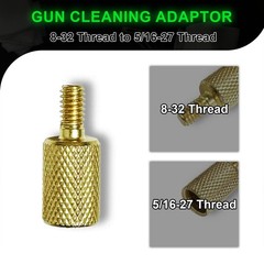 Rifle Cleaning Rod Brass Adapter 5-40/8-32 Male 8-32/5/16-27/10-32 Female 22