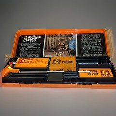 Hoppes 9 Gun Cleaning Kit VINTAGE With Storage Box Orange