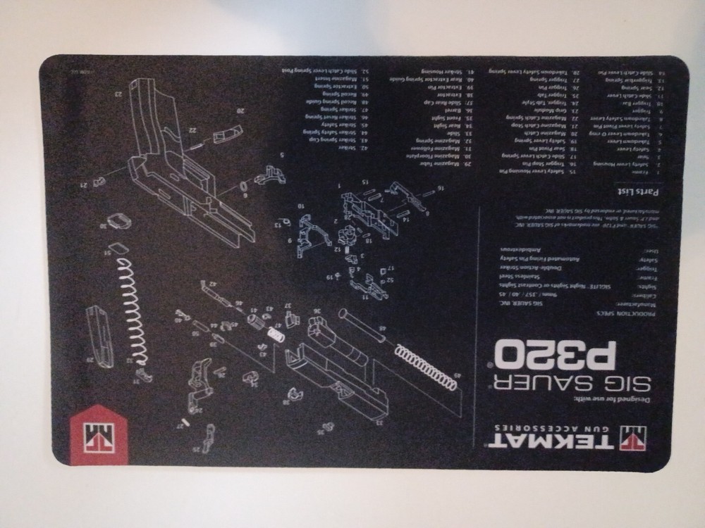 TekMat Ultra Sig Sauer P320 Gun Cleaning Deluxe Mat. 20″x15″