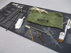 USGI 5.56/.223 Rifle Cleaning Kit Bundle w/ Tactical Cleaning Mat & CLP Oil