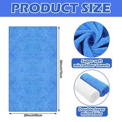 Smoothnovelty 10 Pcs Extra Large Microfiber Cloth 30 X 20 Large Floor