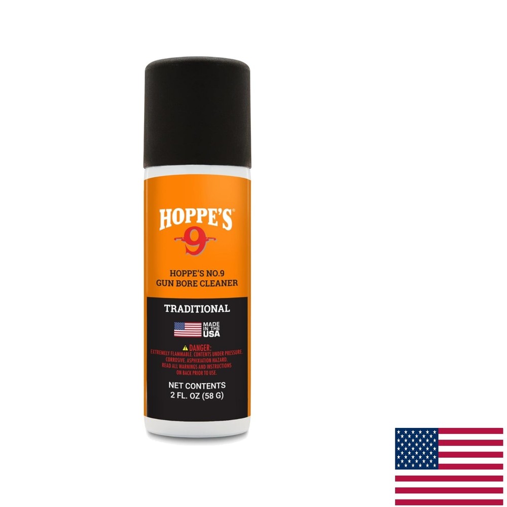 No. 9 Gun Bore Cleaner – Trusted 2 Oz Aerosol with Child-Proof Cap for Safe Use