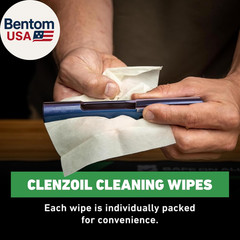 Field & Range Single-Use Saturated Gun Oil Wipe Packets | Individual CLP Wipes |