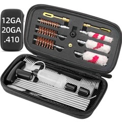 Shotgun Cleaning Kit – Bronze Bore Brushes, Cotton Mops, Nylon Brush, Cleaning P