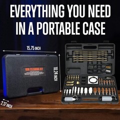 Durable Universal Gun Cleaning Kit with Brushes & Accessories – Compact Design