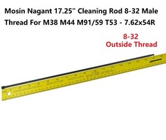 GRG Mosin Nagant 17.5″ Cleaning Rod M38, M44, M91/59, M91/38, T53, US Thread 832