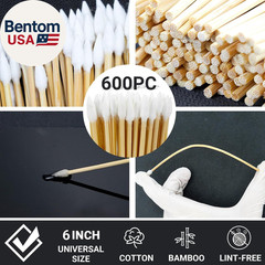 1200/800/600PCS Gun Cleaning Kit – Gun Cleaning Patches and Swabs, 6-Inch Pointe