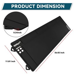 Rifle Shotgun Cleaning Mat – Large Magnetic Gun Mat with Organizer Parts Tray…