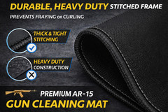 AR-15 Rifle Cleaning Kit w/ Silicone Cleaning Mat – .223 / 5.56 Maintenance.