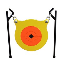 AR500 Steel Shooting Gong Target 0.5″ Thick 9.5″ Dia – w/ Stand & Hardware