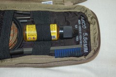 USGI OTIS IMOD CLEANING KIT IN COYOTE MOLLE POUCH NO MULTI TOOL READ DESCRIPTION