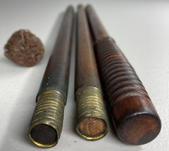 Vintage Wood & Brass 3 Piece Shotgun Cleaning Rod With Soft Tip