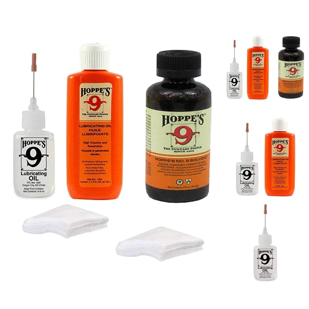 Trustworthy Hoppes No. 9 2oz Cleaning & Lubricating Oil + Patches Pack