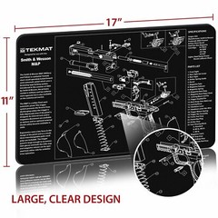 Illustrated Gun Cleaning and Repair Mat for Smith and Wesson, Neoprene Rubber