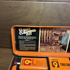 Hoppes 9 Gun Cleaning Kit VINTAGE With Storage Box Orange