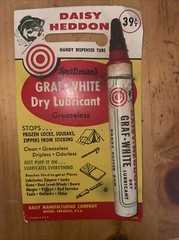 Daisy Heddon Graf-White Dry Lubricant Original Packaging Handy Dispenser Tube
