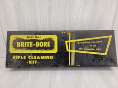 Vintage Mill Run Brite Bore Cleaning Kit EMPTY METAL TIN CASE