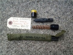 M1 Garand Buttstock Cleaning Kit with grease pot