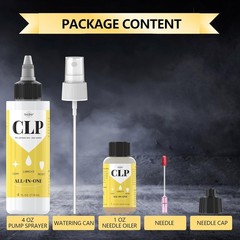 Gun Oil 4 oz & 1 oz Needle Oiler Multi Purpose Gun Cleaner Gun Cleaning Kit