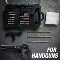 FLISSA Universal Handgun Cleaning Kit, 16 Piece Gun Cleaning Kit Case Included