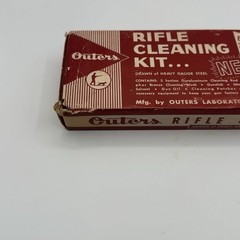Vintage Outers Gunslick Rifle Cleaning Kit Heavy Gauge Steel Case Box Booklets