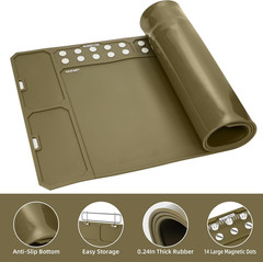 Gun Clean Mat Magnectic for All Guns Extra Large 48″X16″ for Rifle Anti-Slip …