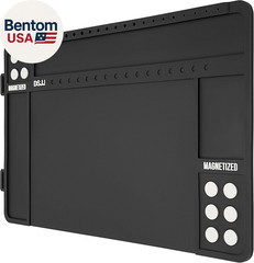 Gun Cleaning Mat, Premium Magnetic Pad with Organizer Parts Tray, Anti-Slip Rubb