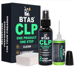 Gun Cleaner & Lubricant CLP Kit 2oz Spray & 1oz Needle Oiler Firearm Maintenance