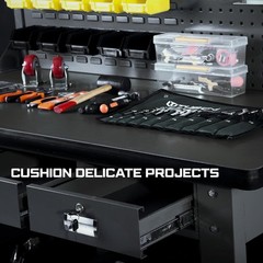 Heavy Duty EVA Workbench Mat 24×72 Inches Anti-Slip Protector for Garage