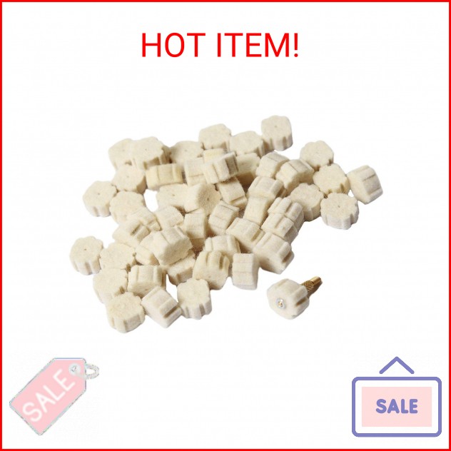 (50 Pack) Aolamegs .223/5.56 Wool Star Chamber Cleaning Pads or Attachment with