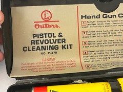 Outers Revolver Gun Cleaning Kit P-479 Pistol Oil Gunslik 445 Rod Solvent
