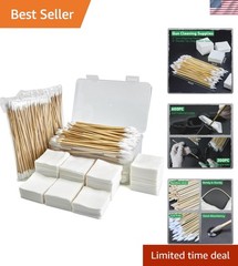 Versatile Cleaning Set: 600 Gun Cleaning Patches & 200 Multi-Use Swabs