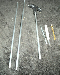 .223, .22 Cleaning Rods with Brush, Mop, Patchholder, New