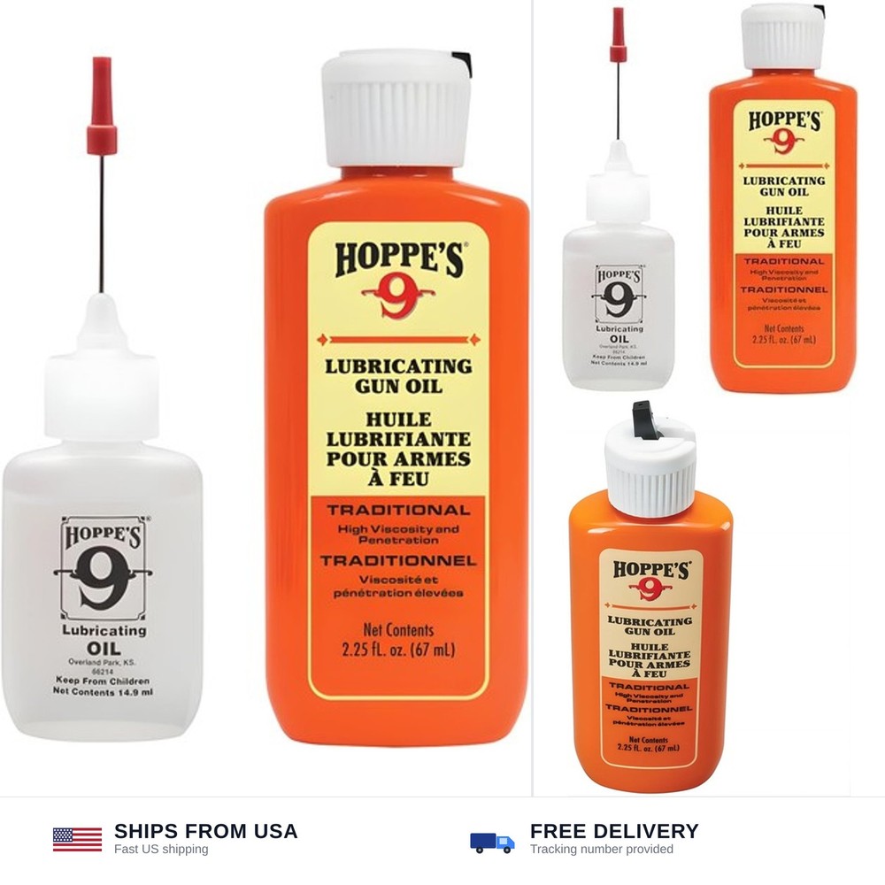 HOPPE’S Oil Combo Pack – No. 9 Precision Bundled with 2-1/4 oz Refill