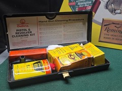 VINTAGE Outers Pistol Cleaning Kit No. .38 Caliber With Case W/ Remington 200yr