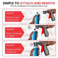 Safeworld Instant Aerosol Trigger Handle Can Gun 2 Pack