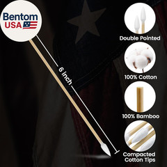 900/400PCS Double-Ended 6″ Pointed Gun Cleaning Swabs – for Precision Firearm Cl