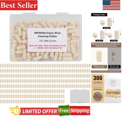 Cleaning Cotton Wool Felt Pellets for .177 Caliber Airguns 300 Count with Sto…