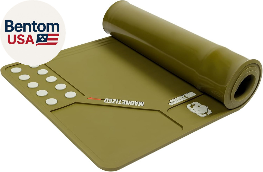 Gun Cleaning Mat 35.5×11.9 Magnetic Parts Organizer Non Slip Oil Resistant