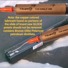 LARGEST 5ML SIZE COPPER COLOR LUBRICANT Fits GLOCK Declared Strategic Technology